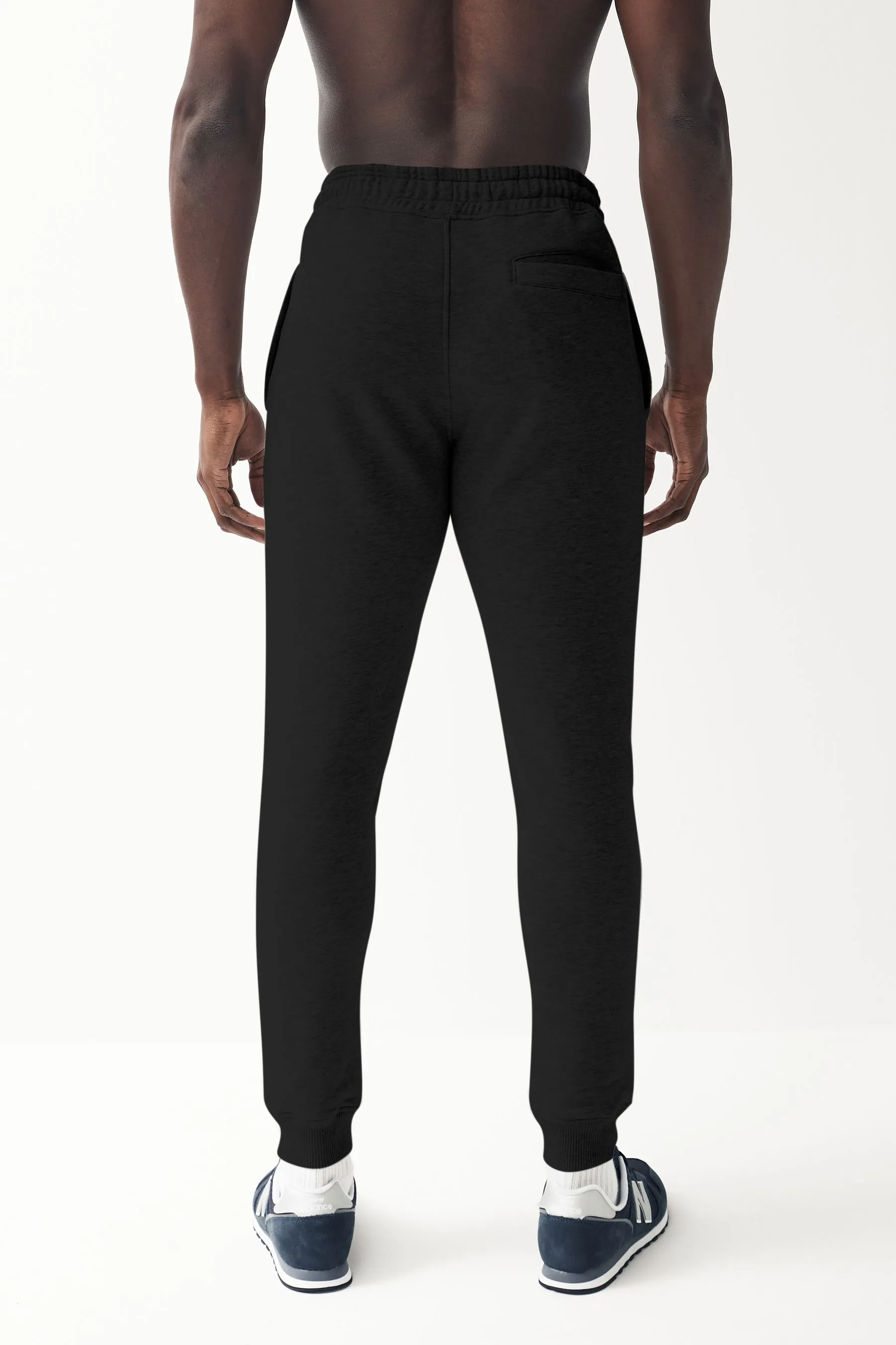 Nero  - Blend in cotone Pantaloni da jogging