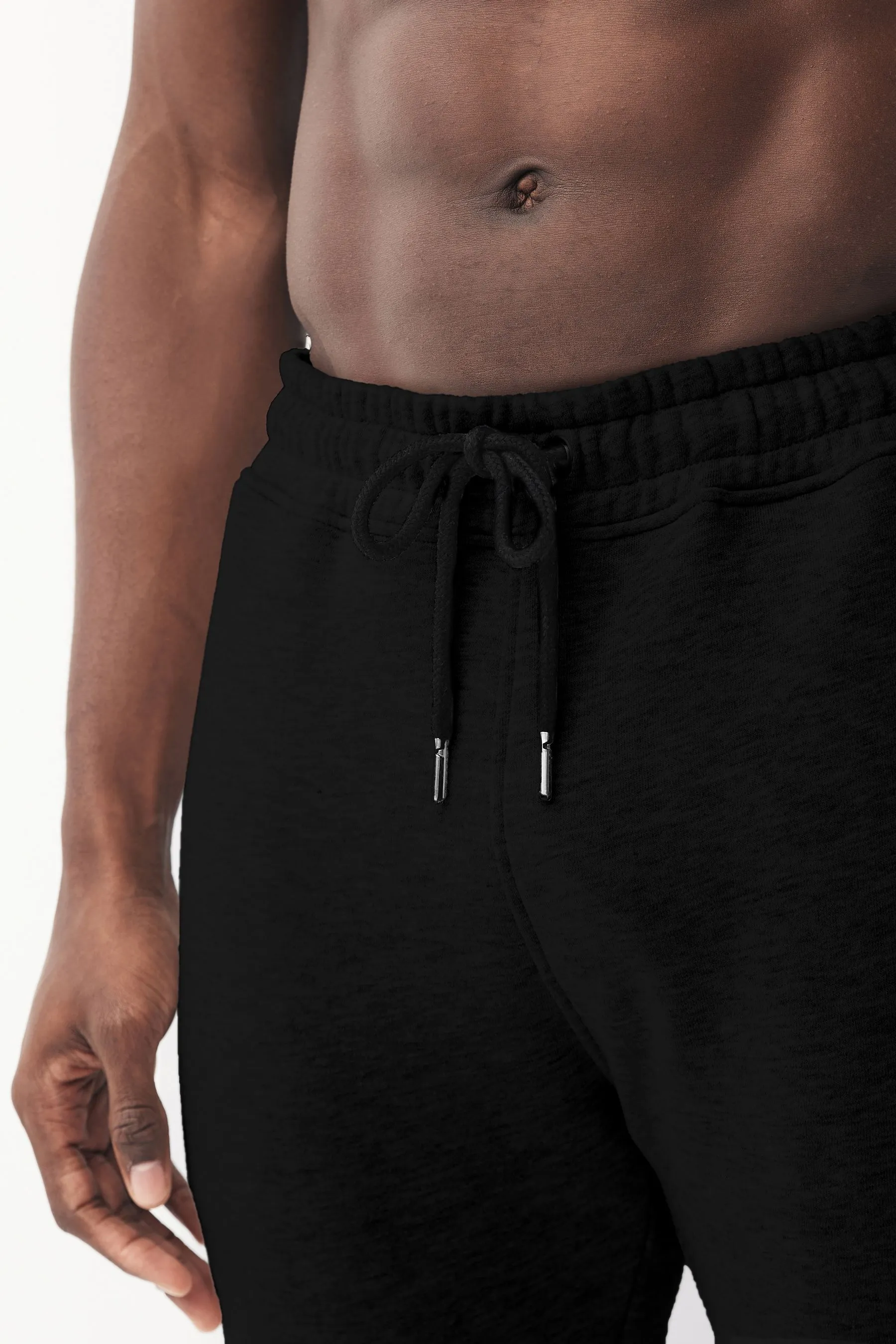 Nero  - Blend in cotone Pantaloni da jogging