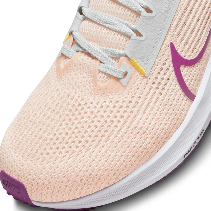 Nike Air Zoom Pegasus 40 Bianco Beige Rosa - Scarpe Running Donna