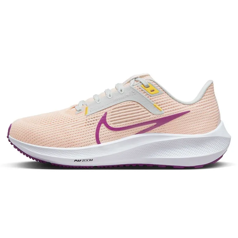 Nike Air Zoom Pegasus 40 Bianco Beige Rosa - Scarpe Running Donna
