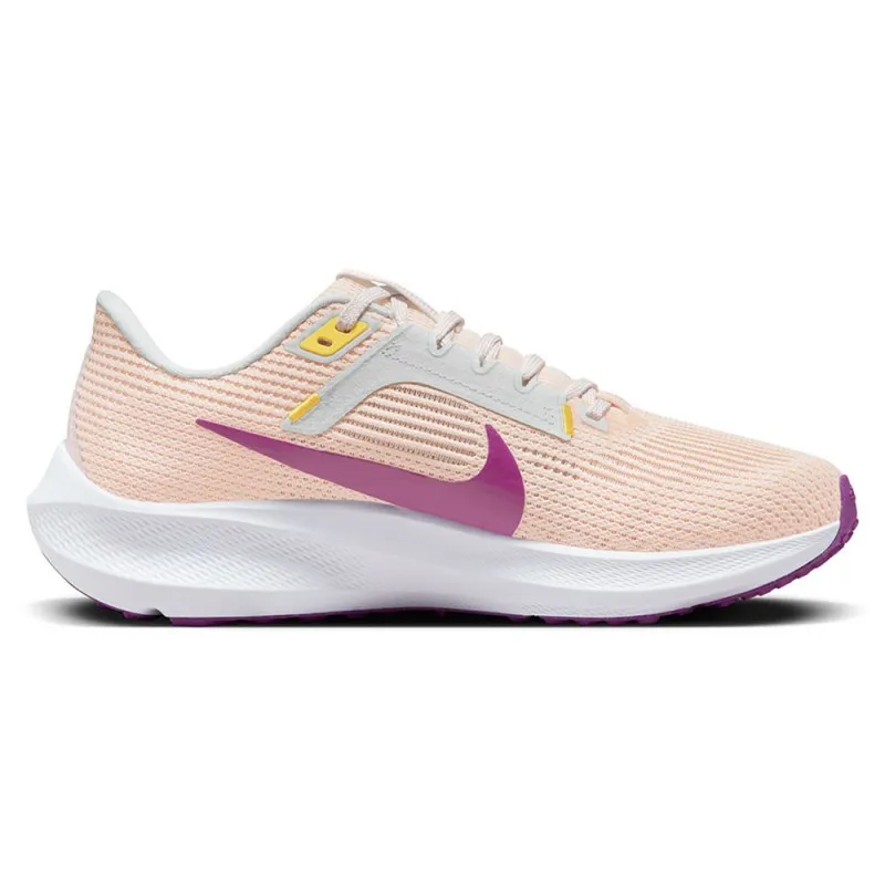 Nike Air Zoom Pegasus 40 Bianco Beige Rosa - Scarpe Running Donna