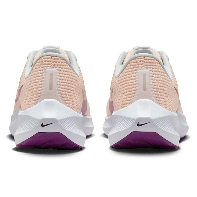 Nike Air Zoom Pegasus 40 Bianco Beige Rosa - Scarpe Running Donna