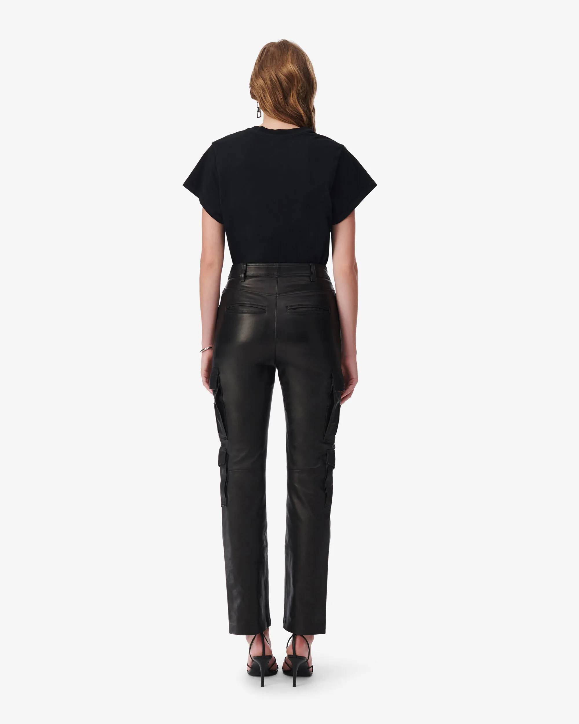 PANTALONI CARGO IN PELLE SUITEKI