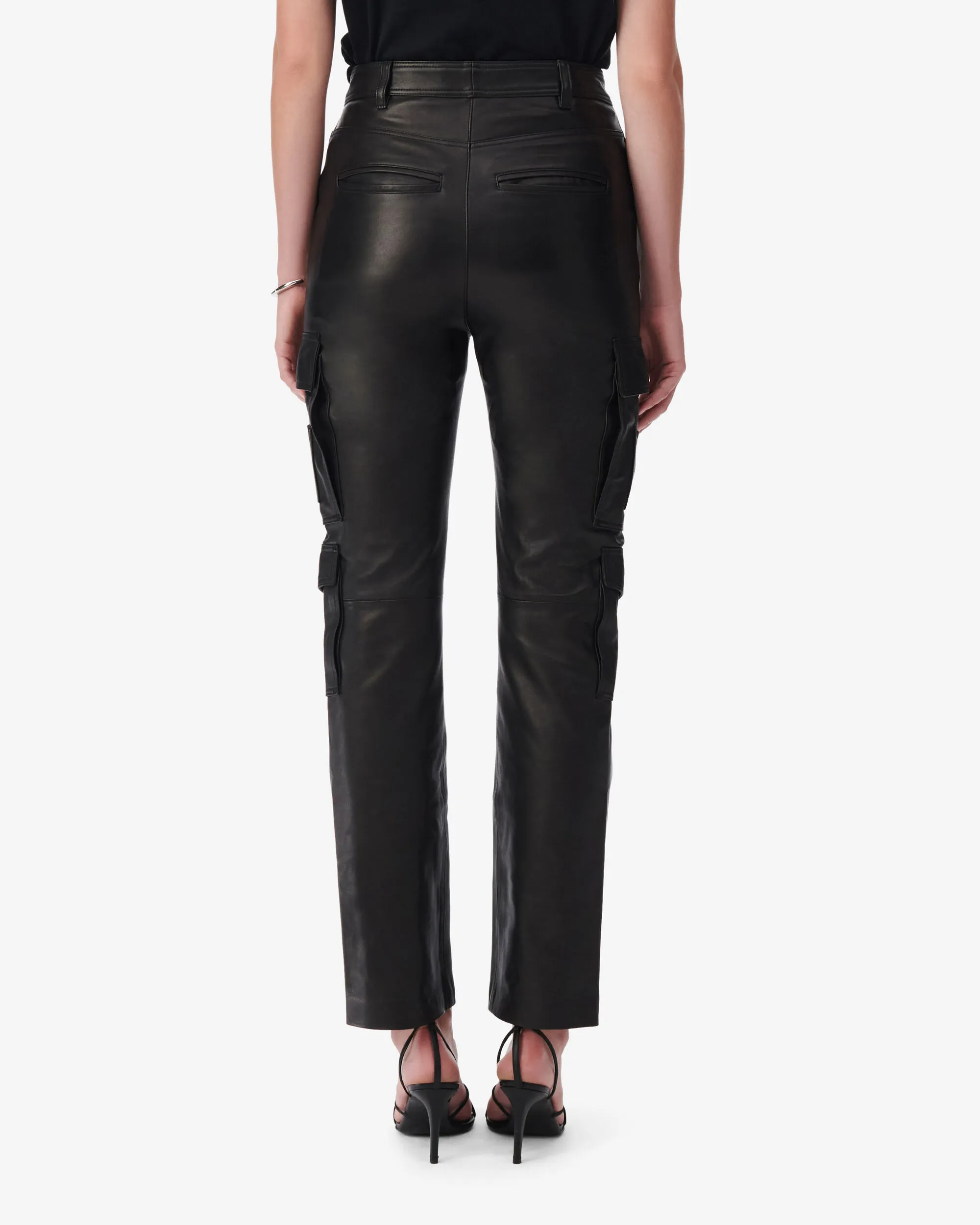 PANTALONI CARGO IN PELLE SUITEKI
