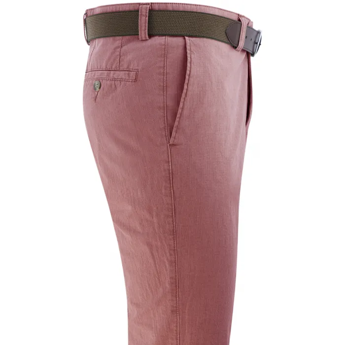 Pantaloni chino in cotone elasticizzato Henk ter Horst Rosso