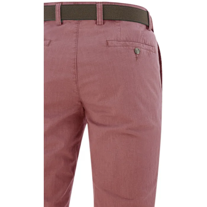 Pantaloni chino in cotone elasticizzato Henk ter Horst Rosso