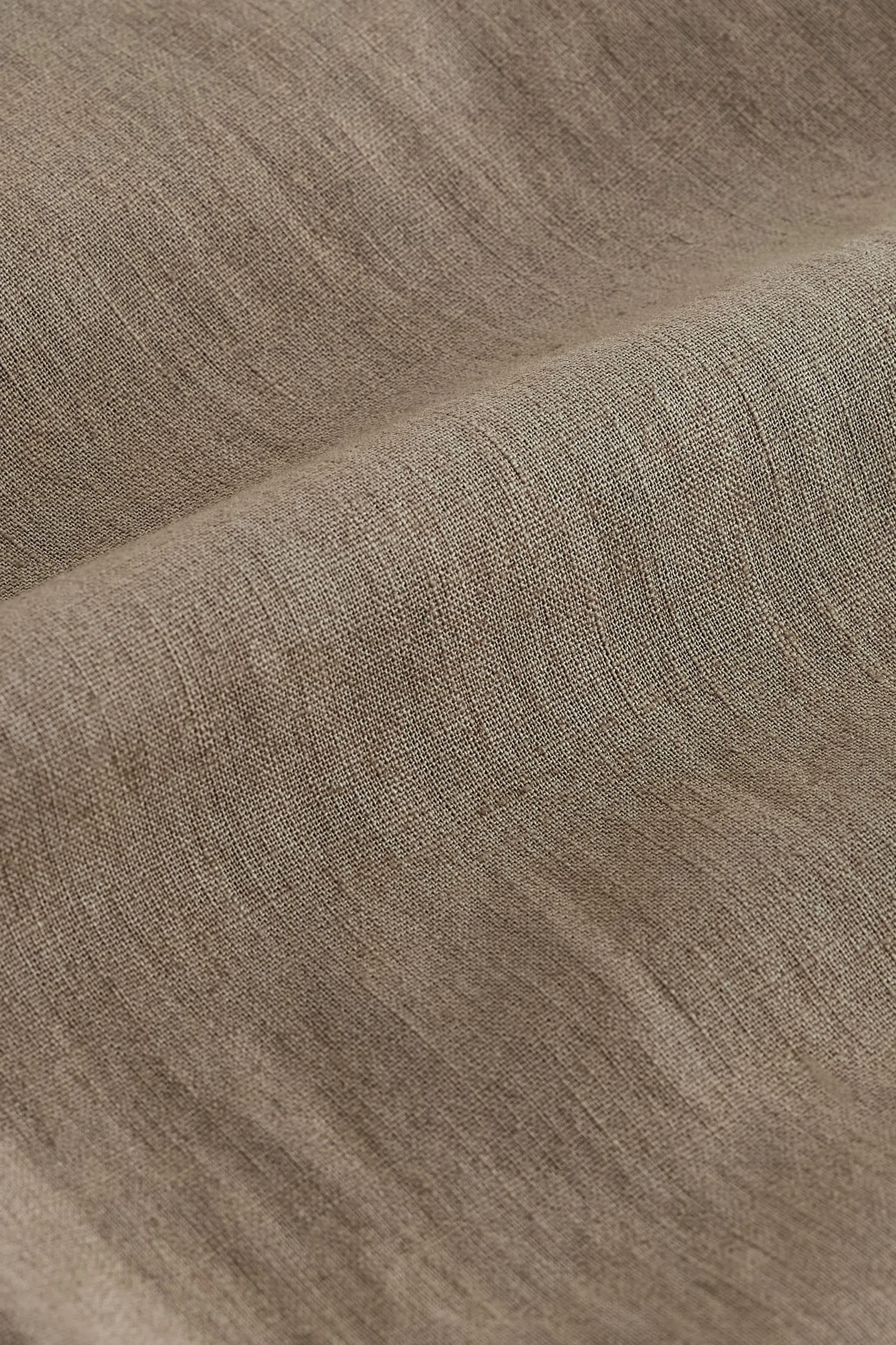 Pantaloni elasticizzato con coulisse in lino e cotone