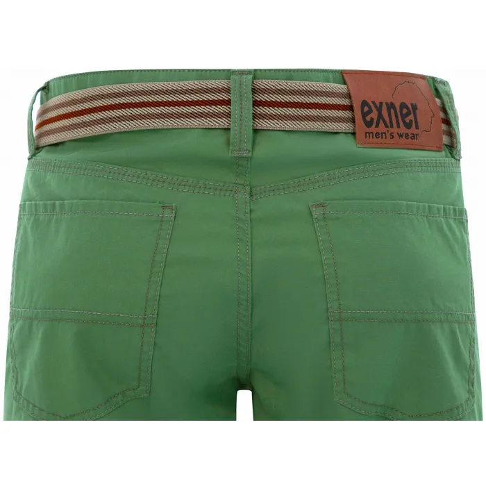 Pantaloni estivi di cotone maschile di cotone maschile con band elastico verde