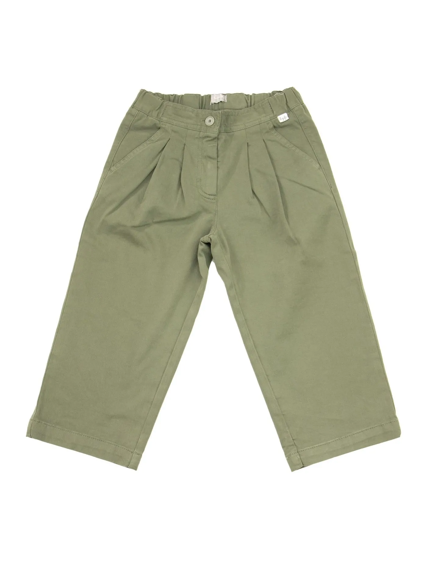 Pantaloni in cotone con gamba ampia