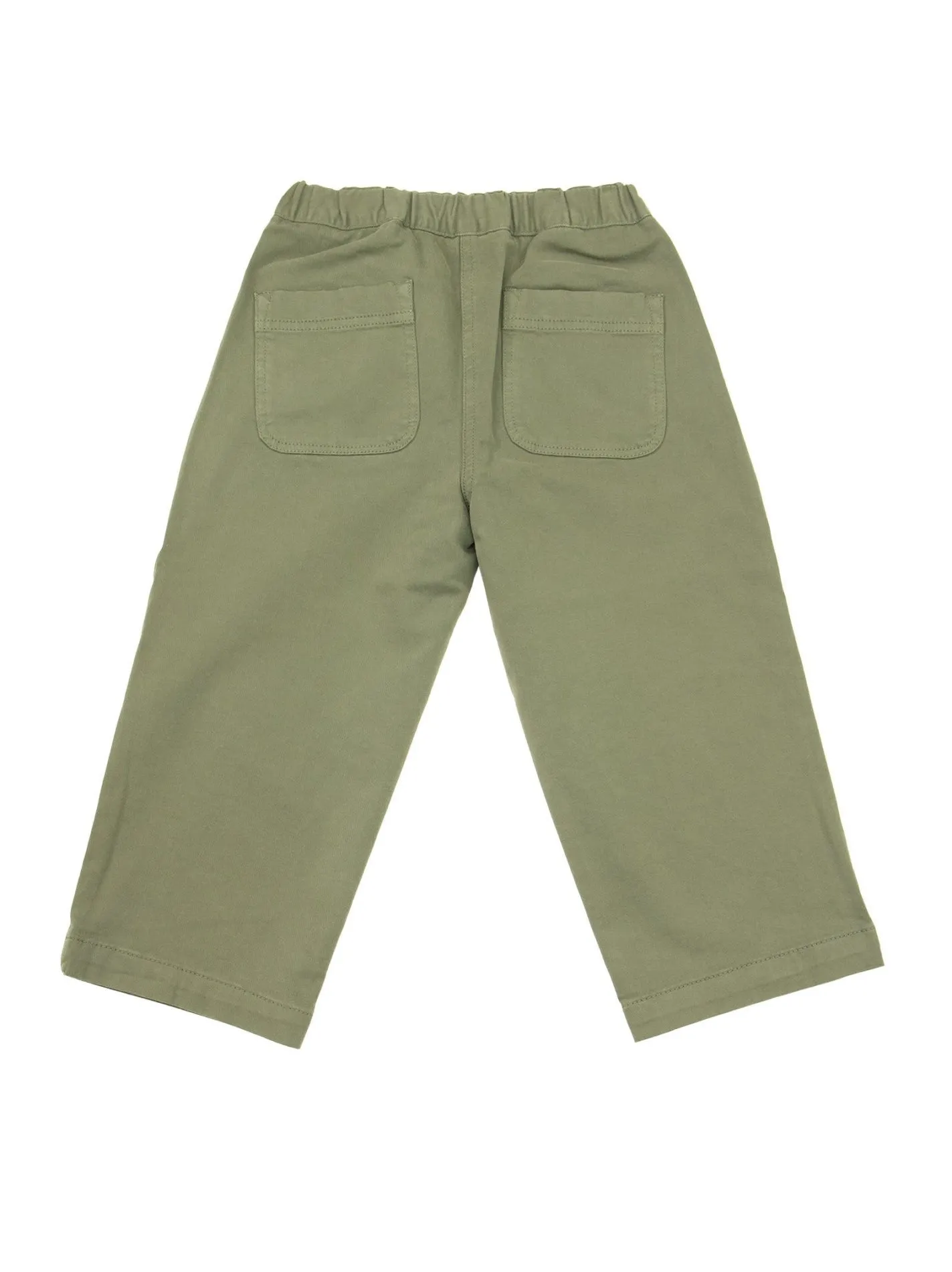 Pantaloni in cotone con gamba ampia