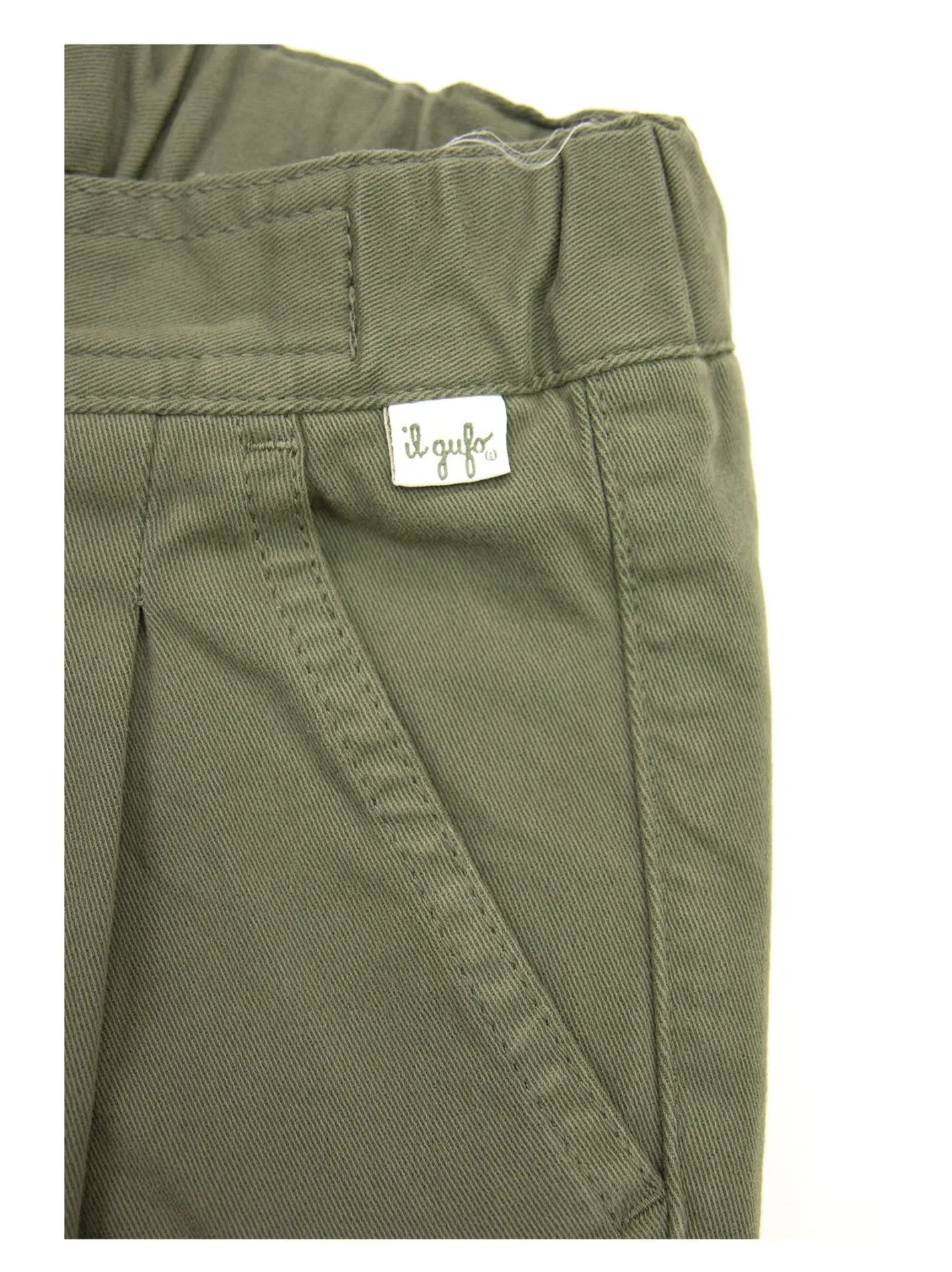 Pantaloni in cotone con gamba ampia