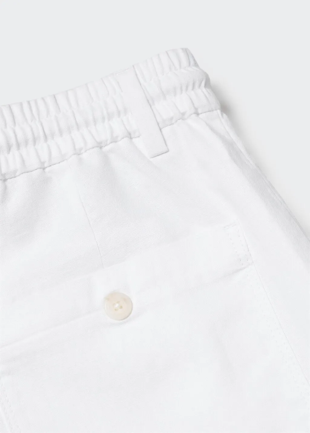Pantaloni regular fit cotone lino