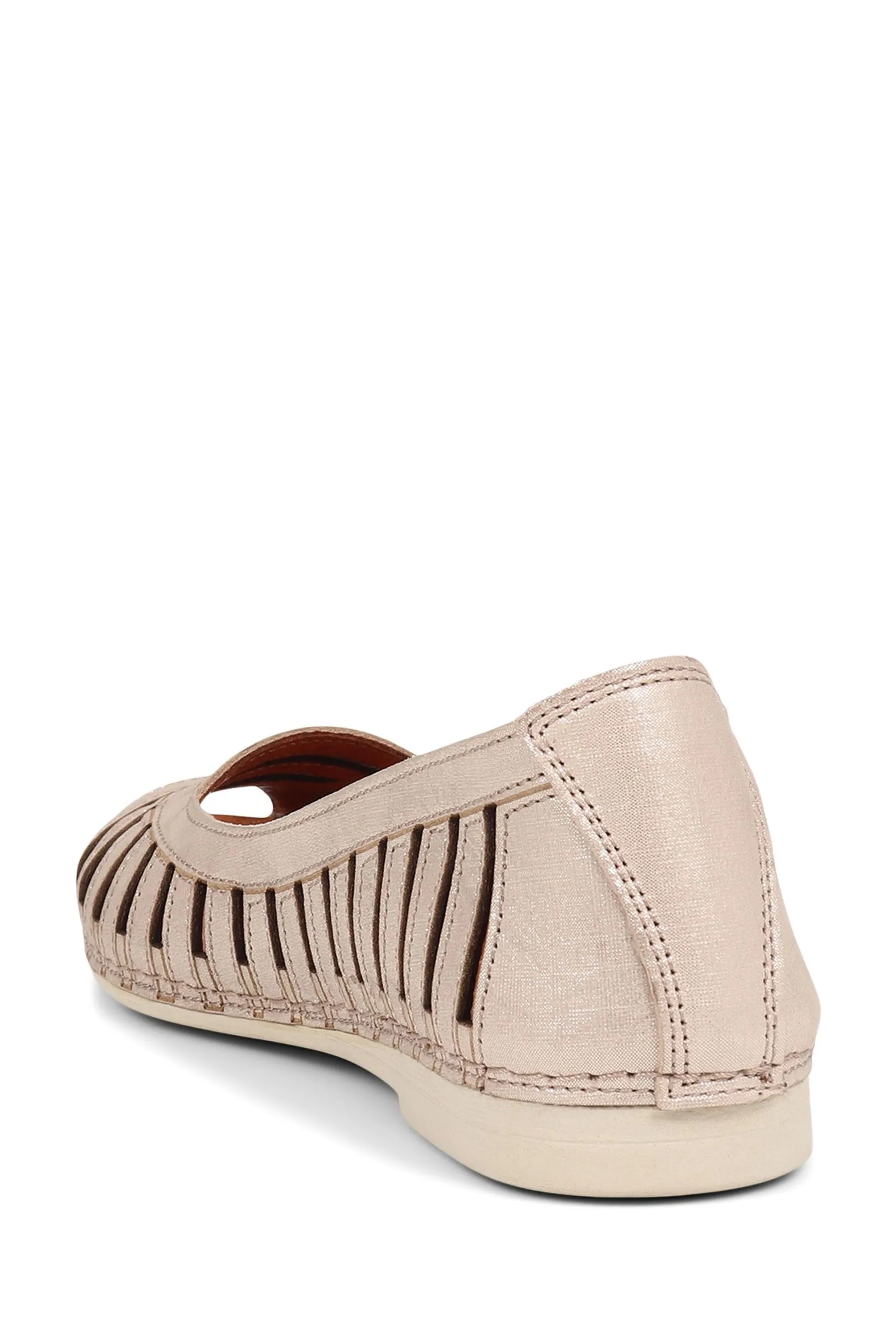 Pavers - Scarpe basse a ballerina in pelle con punta aperta