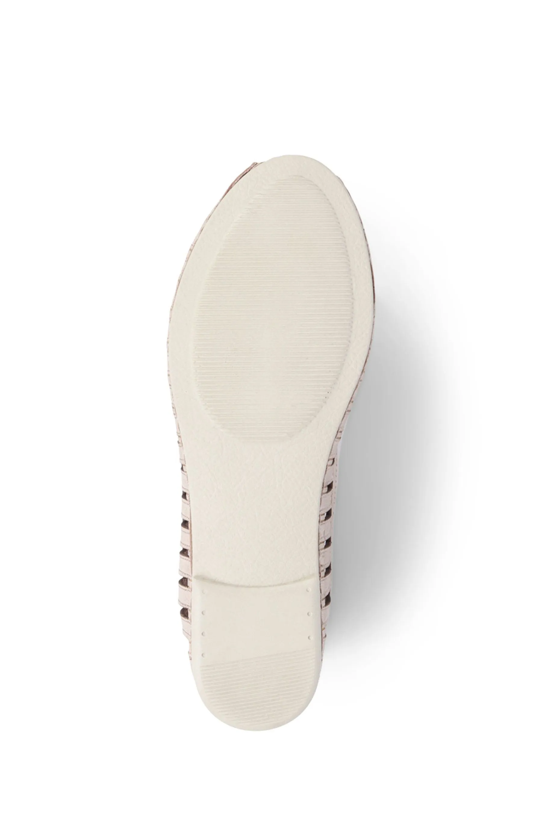 Pavers - Scarpe basse a ballerina in pelle con punta aperta