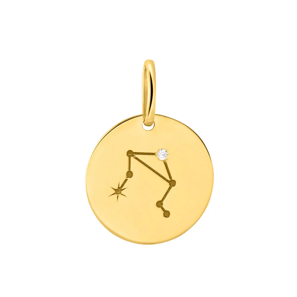 Pendente Cerchio Poème Oro Giallo 375/1000 Cubic Zirconia Bianco 1426701