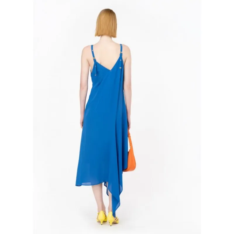 PINKO abito ANNONA spalline sottili con borchie BLUETTE