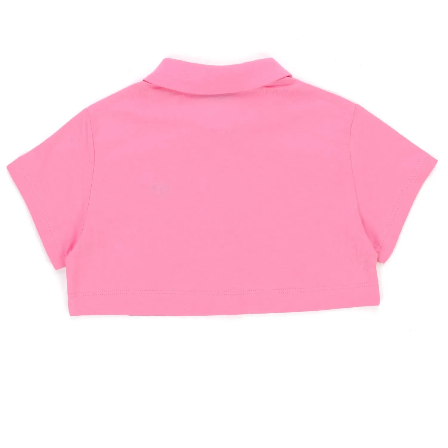 Polo Cropped Rosa Bambina