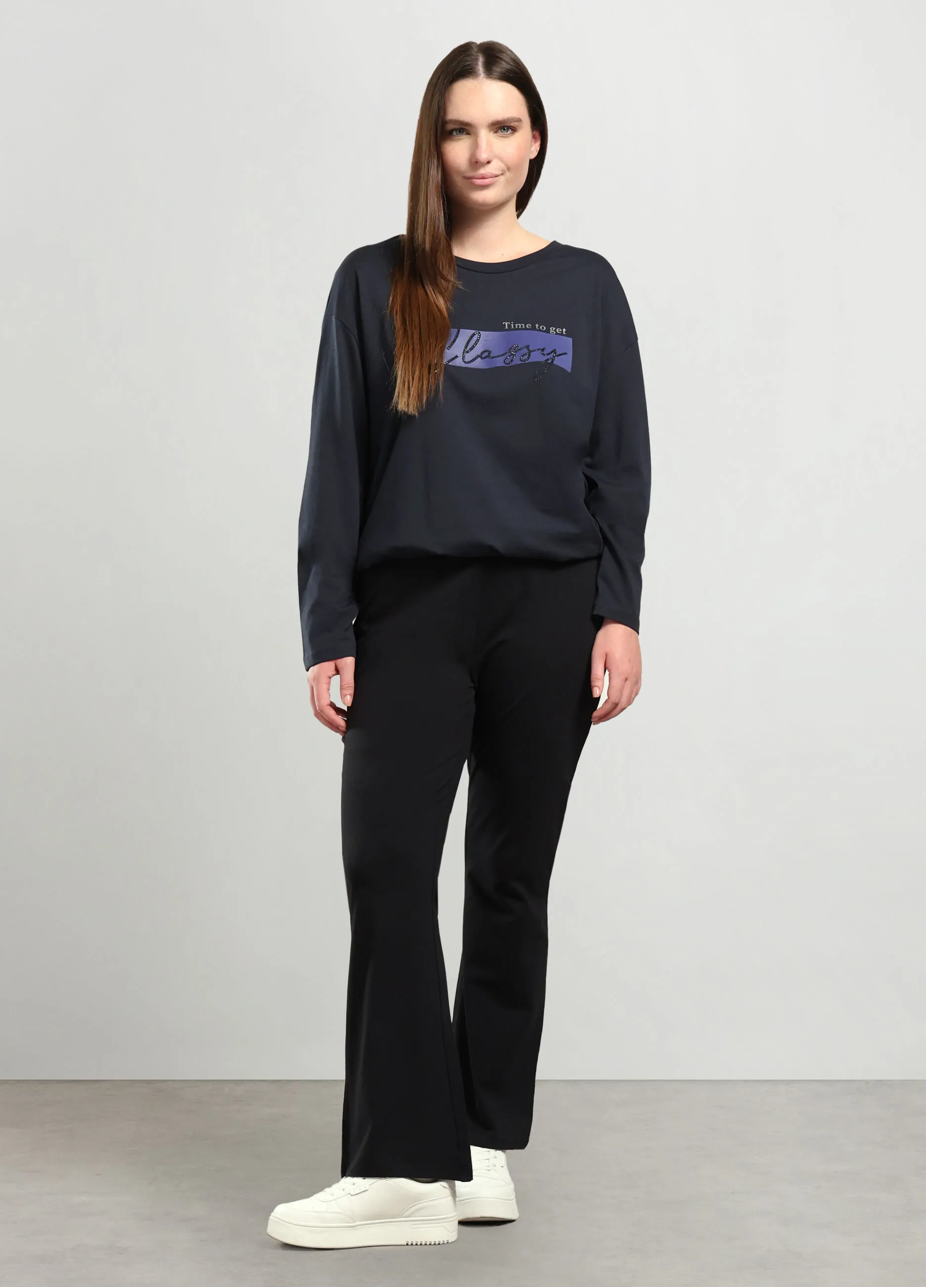 ROSA THEA  Leggings in cotone stretch donna curvy