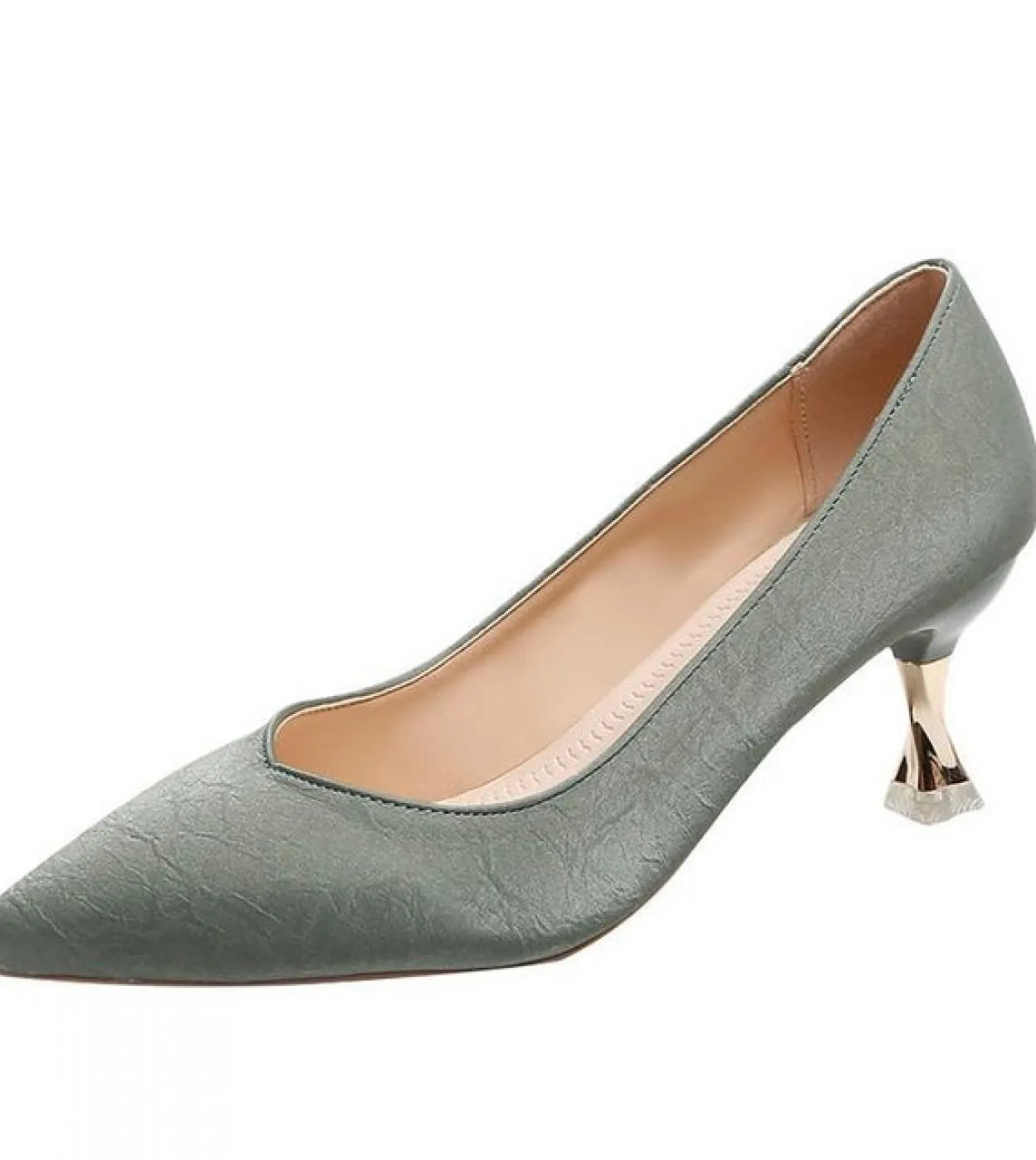 Tacchi alti da donna 2022 Nuovo stile a punta Bocca poco profonda Moda semplice Scarpe a spillo Zapatos De Mujer Pompe