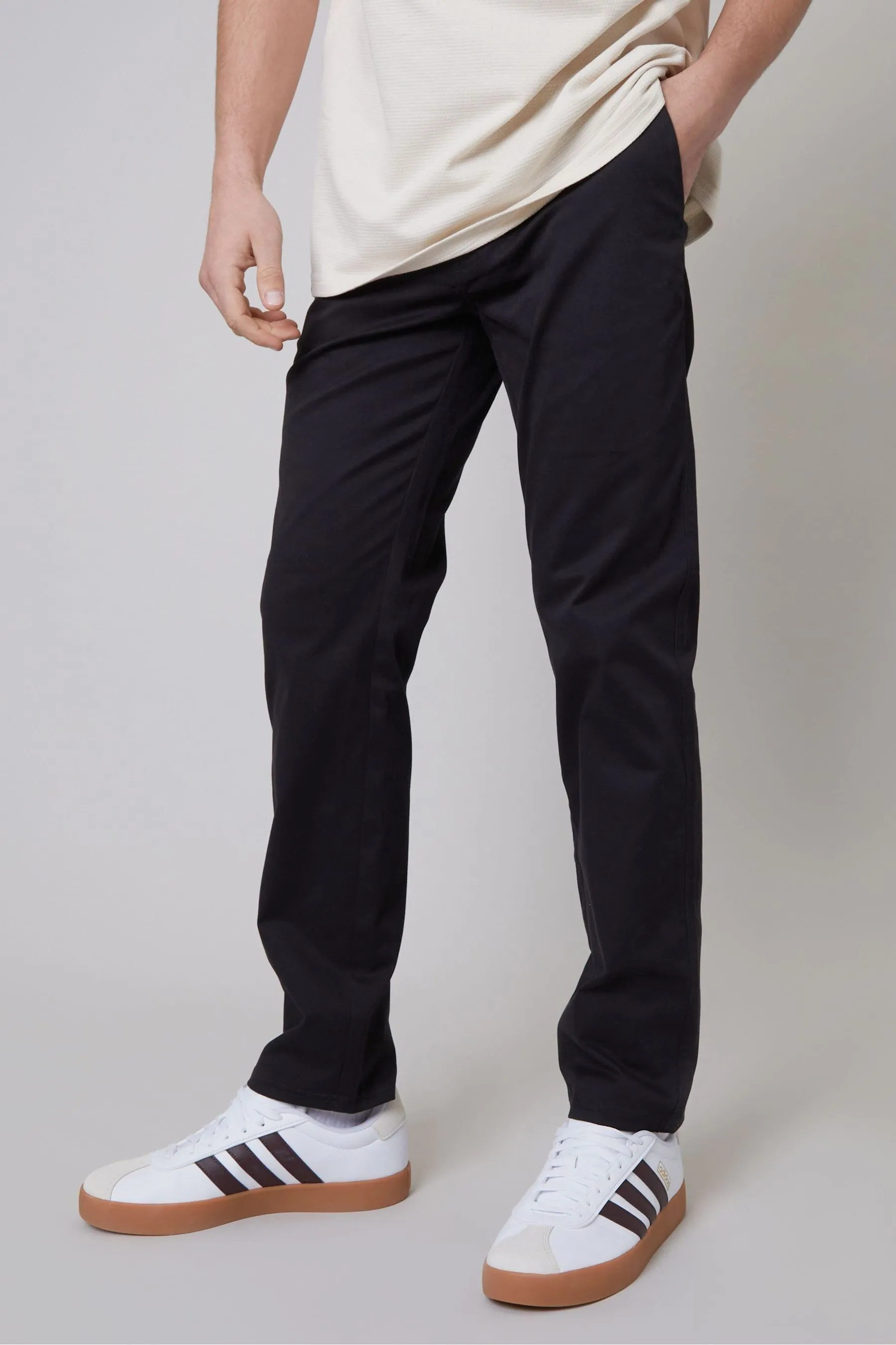 Threadbare cotone vestibilità regular - Vestibilità Pantaloni chino elasticizzata