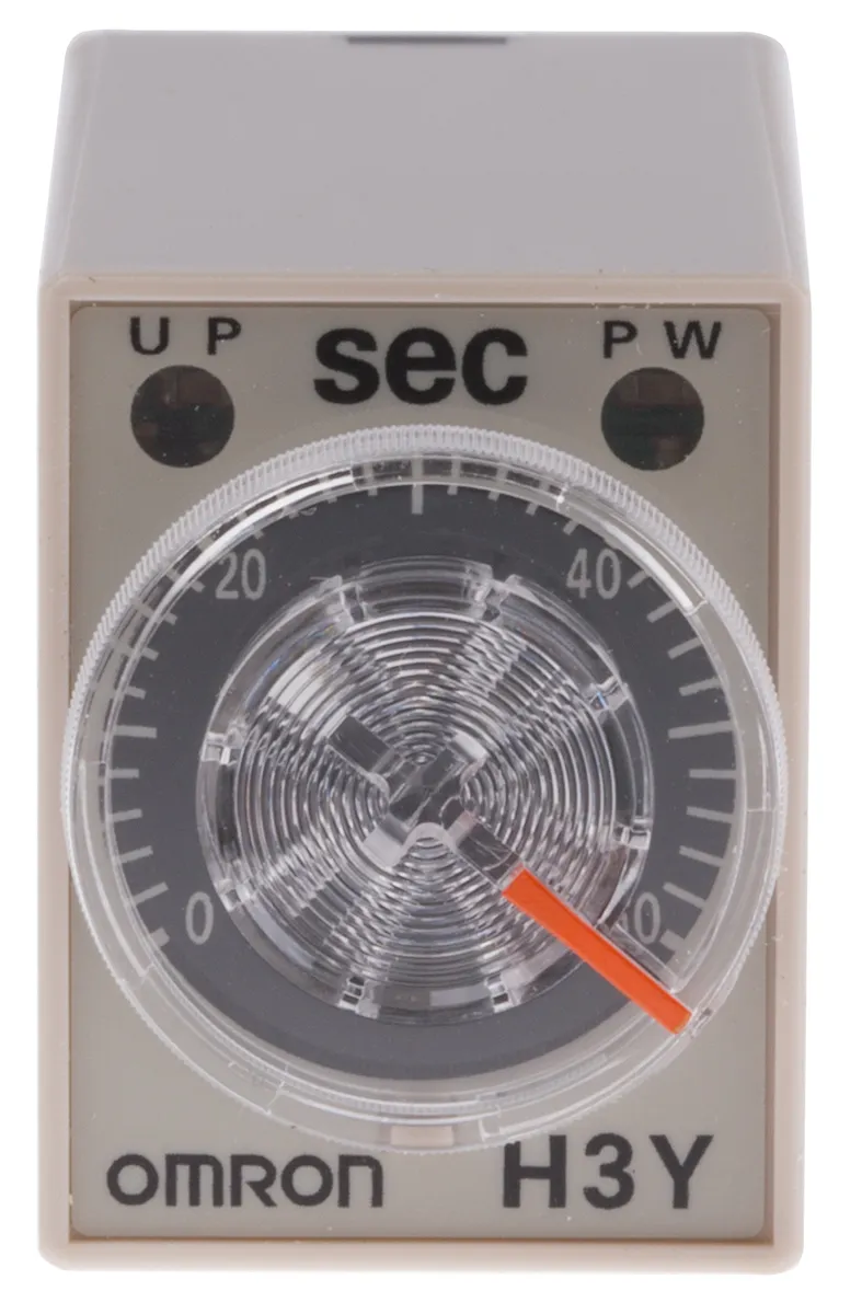 Timer Relay Omron, intervallo 2 → 60s, 4 poli, 4PDT, Montaggio su guida DIN, Montaggio superficiale