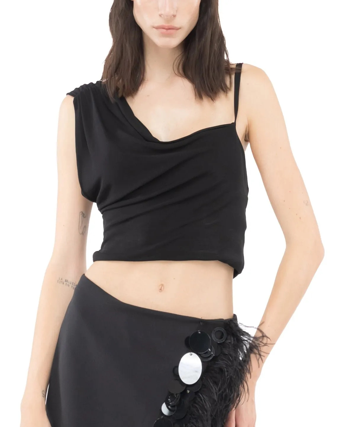 Top Euforios crepe nero