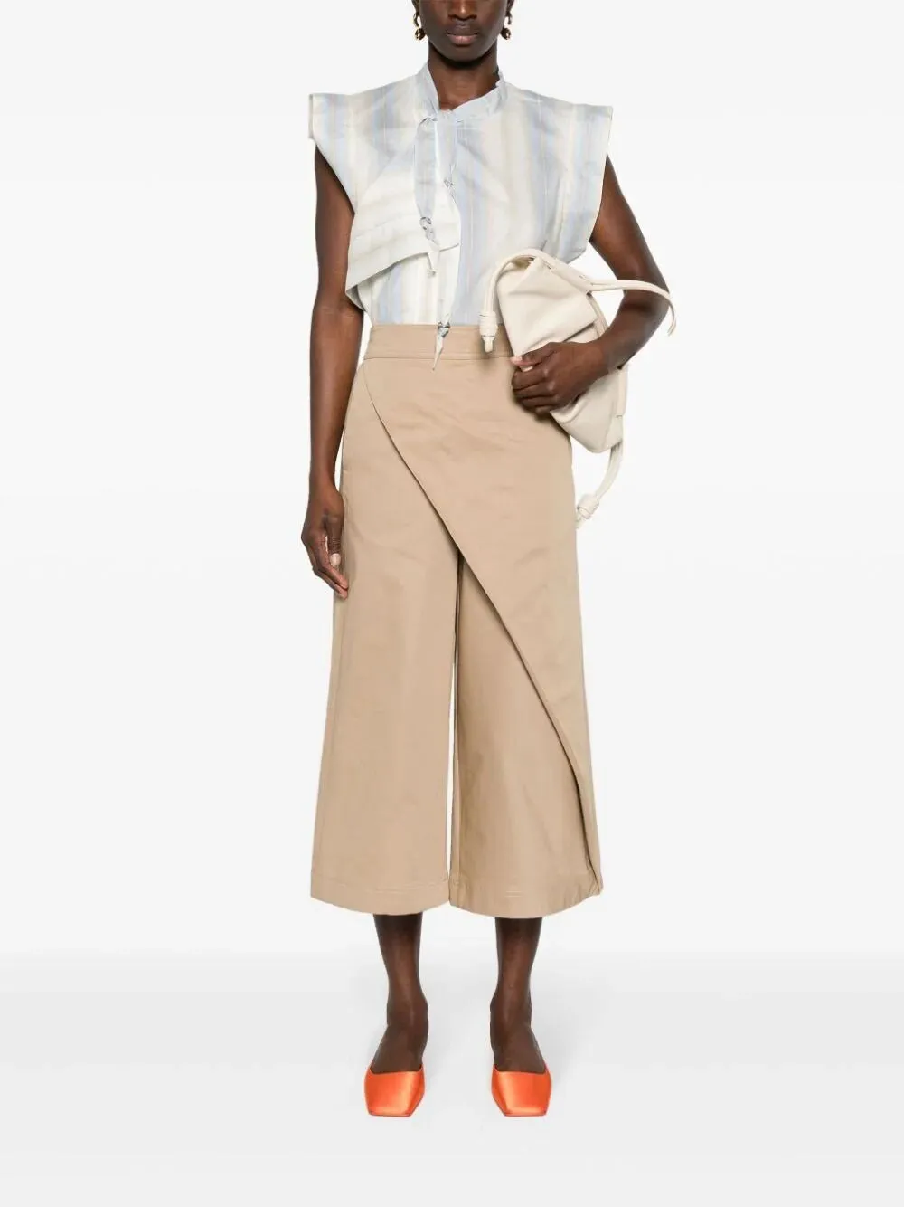 Wrapped Cropped Trousers