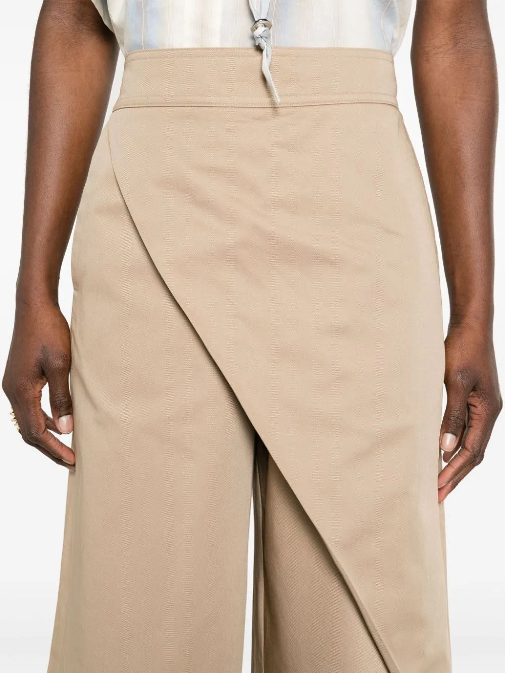 Wrapped Cropped Trousers