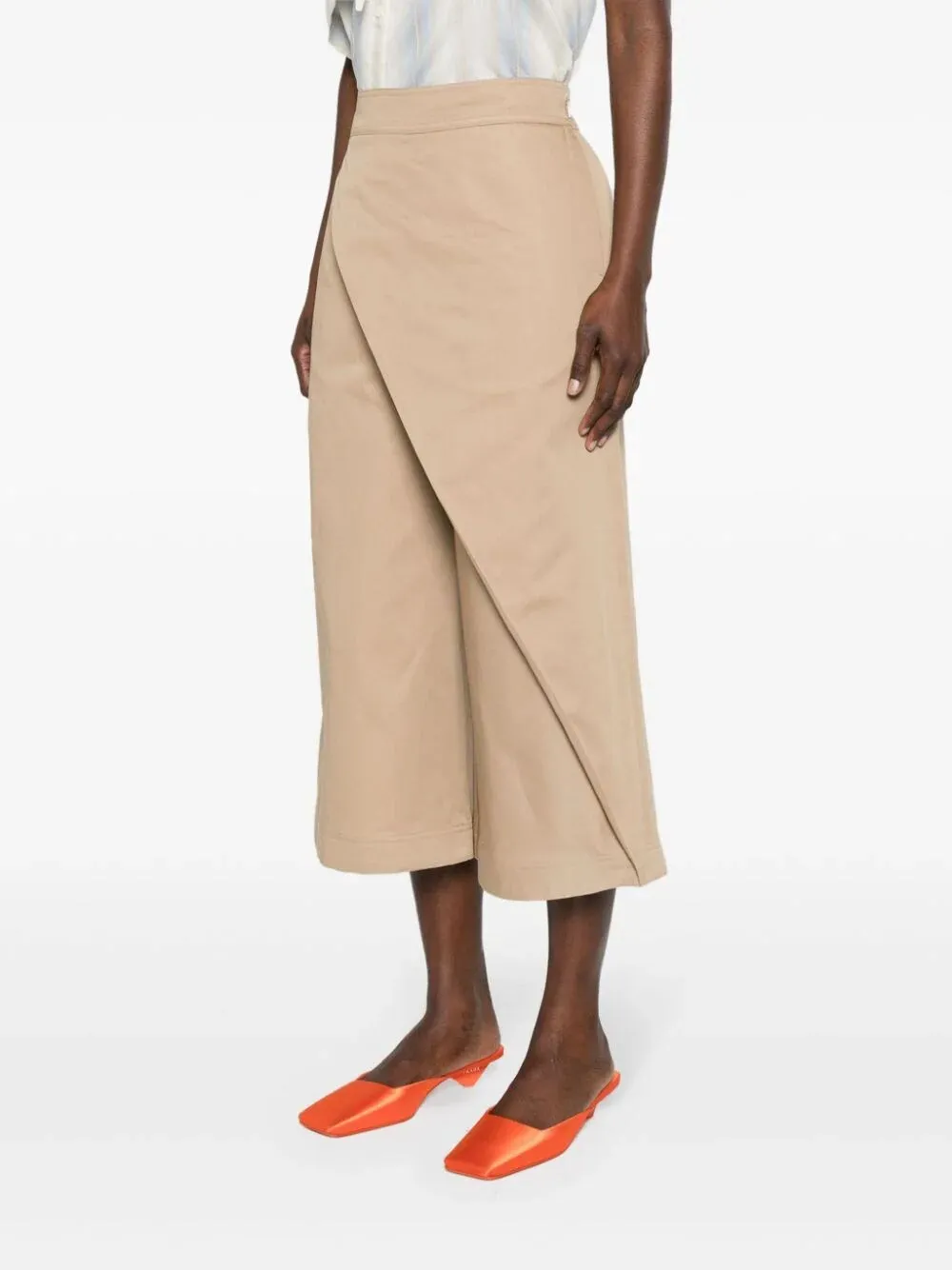 Wrapped Cropped Trousers