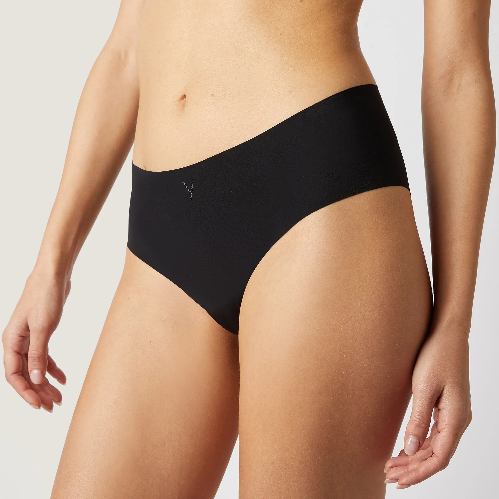 Yamamay  ---------    ------------Culotte brasiliana Nero - Taglio vivo - Pack 2 pz