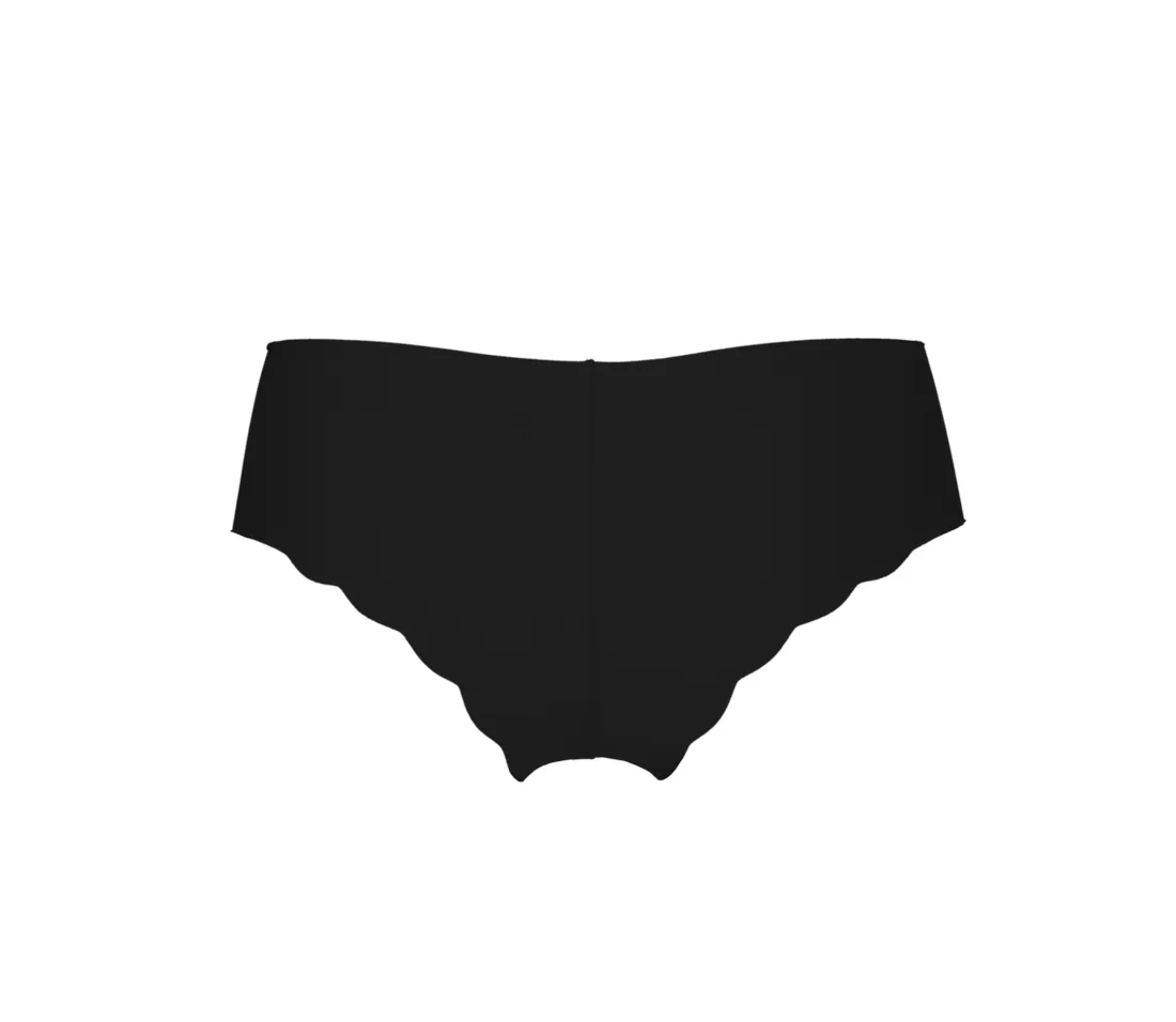 Yamamay  ---------    ------------Culotte brasiliana Nero - Taglio vivo - Pack 2 pz